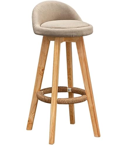 Amazon｜iodoos カウンターチェア 2脚セット 木製 360度回転 足置き